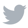 Twitter Logo - Gray
